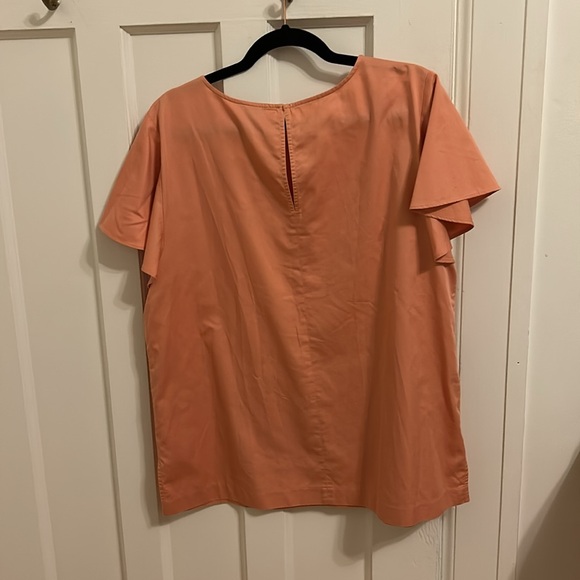 Ann Taylor Blouse Soft Orange - Picture 2 of 6